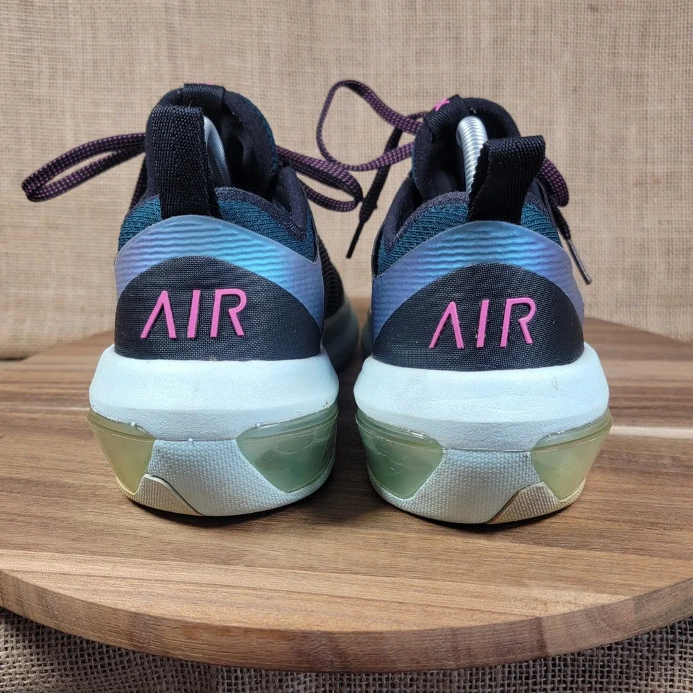 Nike Air Max Fly Running Shoes Black Teal Pink Women's Size 10 Athletic Sneakers